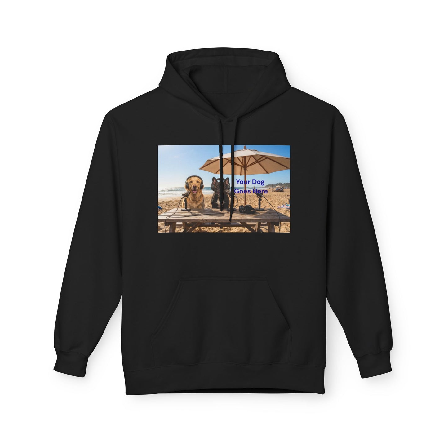 Custom Goldie & Frenchie with Your Dog! Soft Style Podcast Hoodie