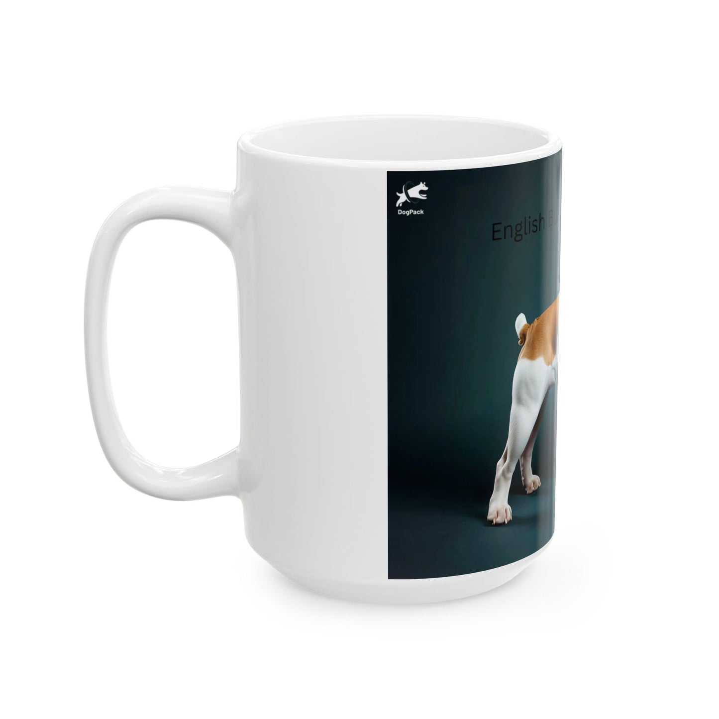 English Bulldog Ceramic Mug — Photo Print Coffee Cup (11oz / 15oz)