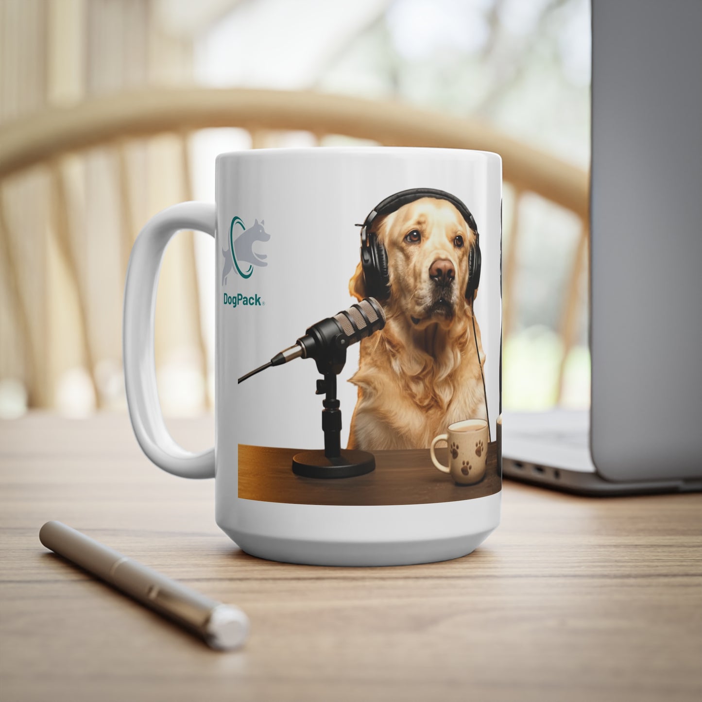 Goldie & Frenchie Dog Podcast Coffee Mug — 11oz & 15oz Quality Ceramic - Ships from United Kingdom