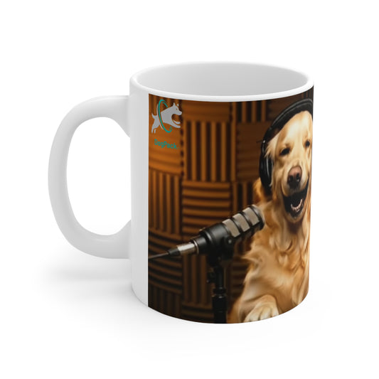 Goldie & Frenchie Laughing On-Air Podcast Mug — 11oz Quality Ceramic - Ships from Australia + New Zealand