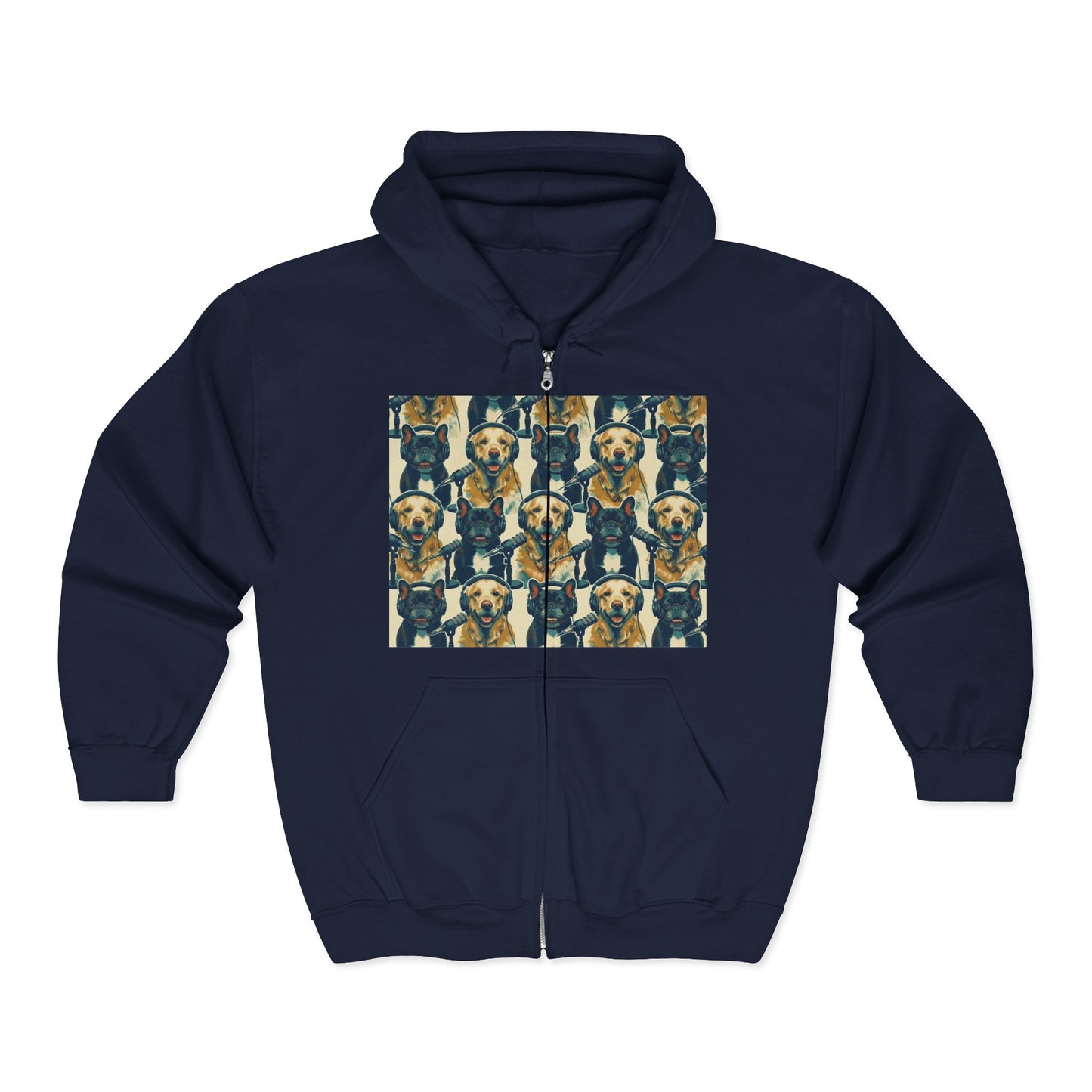 Goldie & Frenchie Podcast Full-Zip Hoodie - Front and Back - Ships from Australia + New Zealand