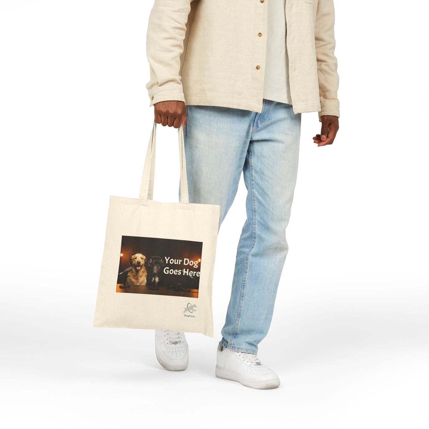 Goldie & Frenchie Custom Canvas Tote - Send in your Pic - Two Sides
