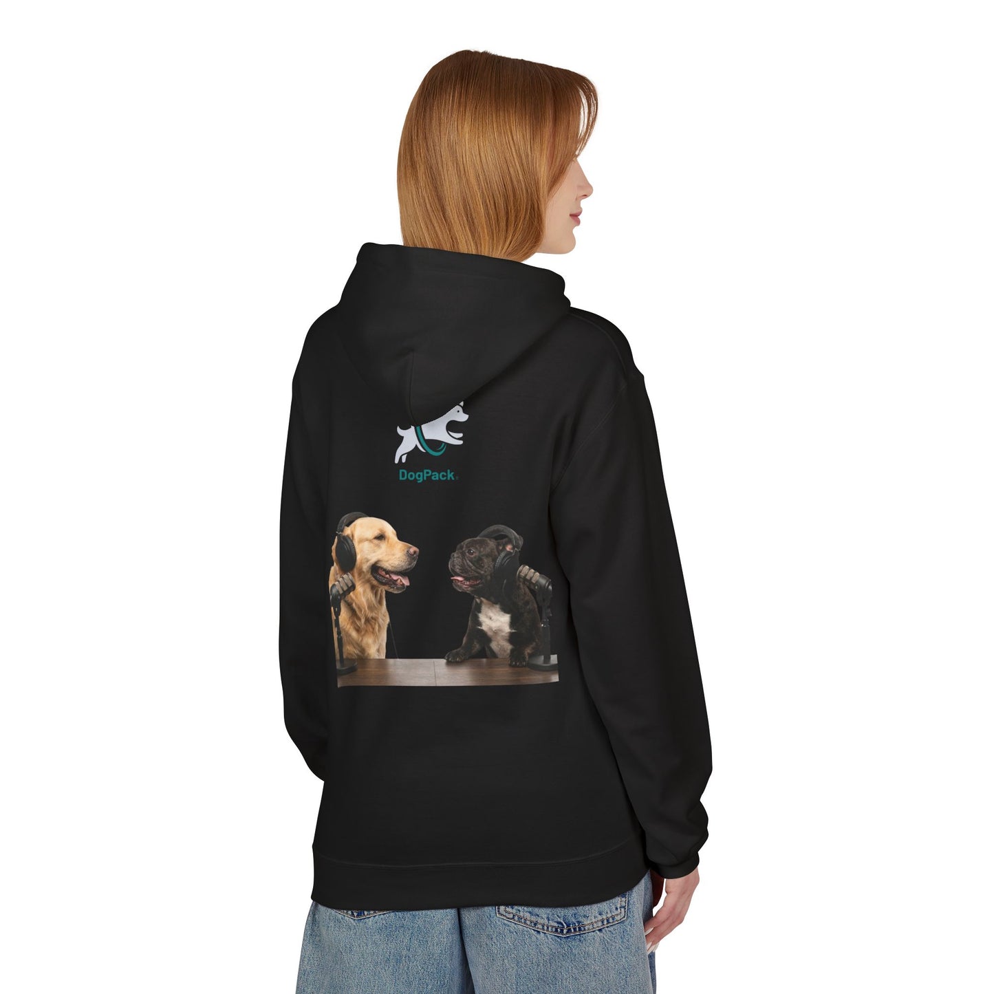 Custom Goldie & Frenchie with Your Dog! Soft Style Podcast Hoodie