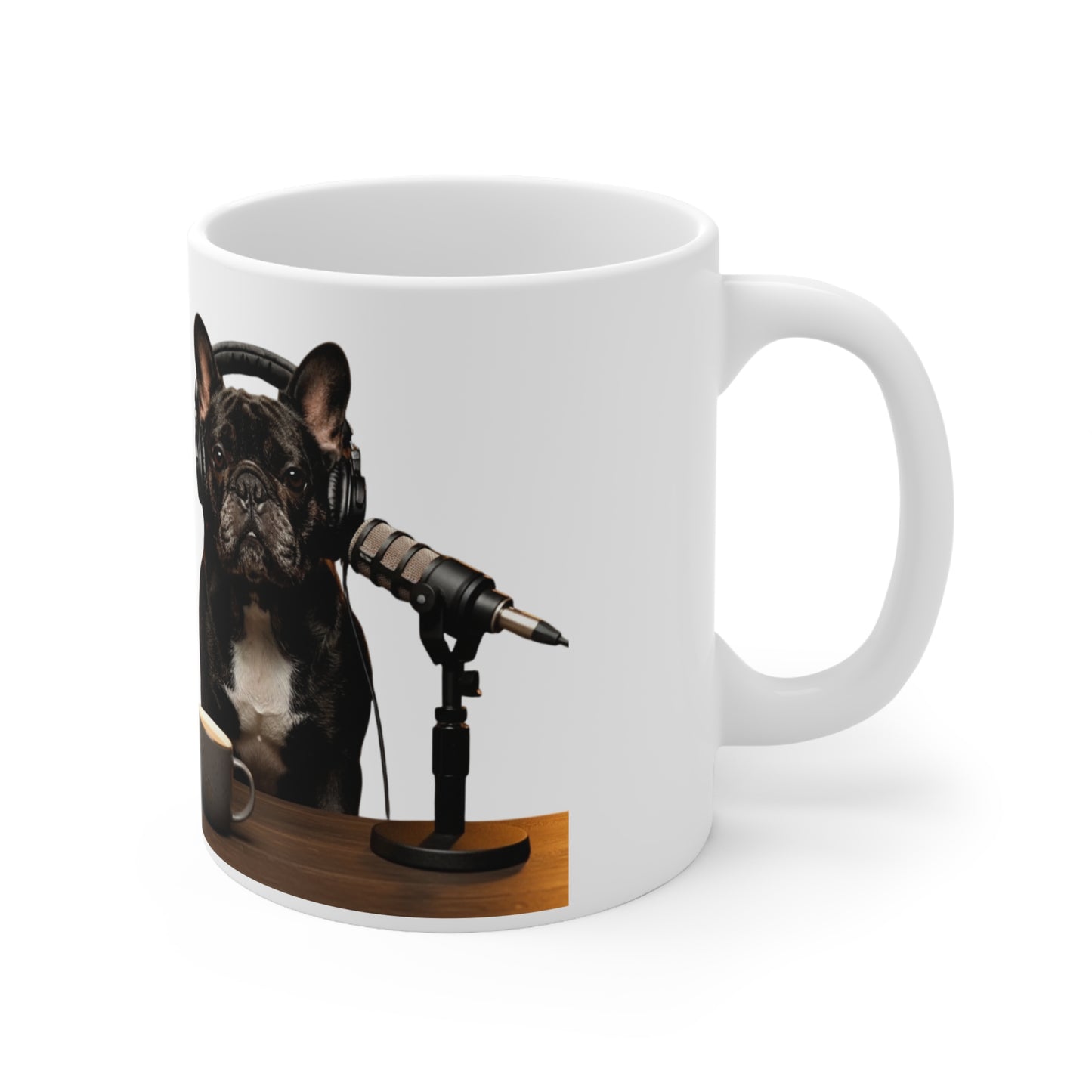 Goldie & Frenchie Dog Podcast Coffee Mug — 11oz & 15oz Quality Ceramic - Ships from United Kingdom