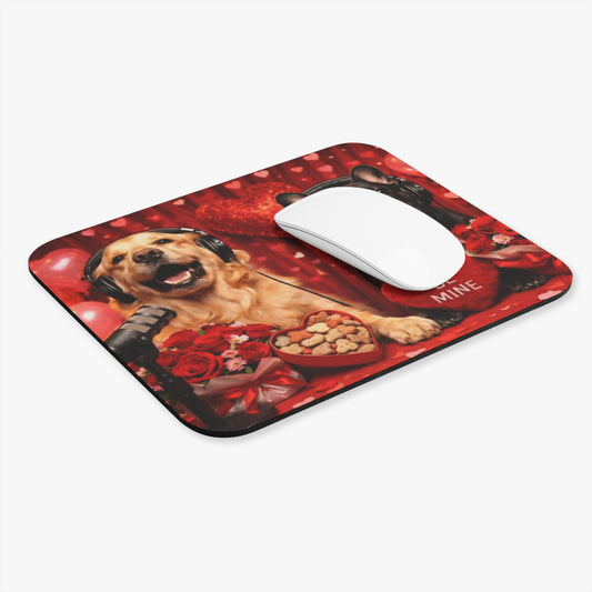 Goldie & Frenchie 'Valentines Day' Mouse Pad - 9x8 inches