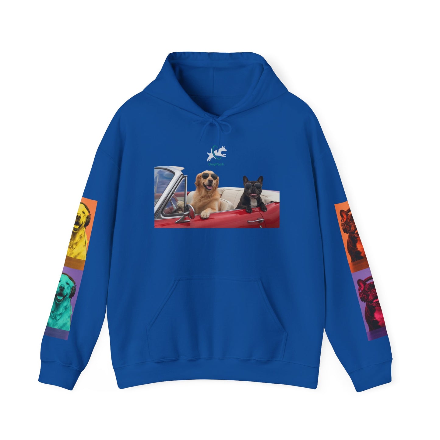 Goldie & Frenchie Cruisin' Hoodie — G&F "Windows down, music up" - Warhol inspired