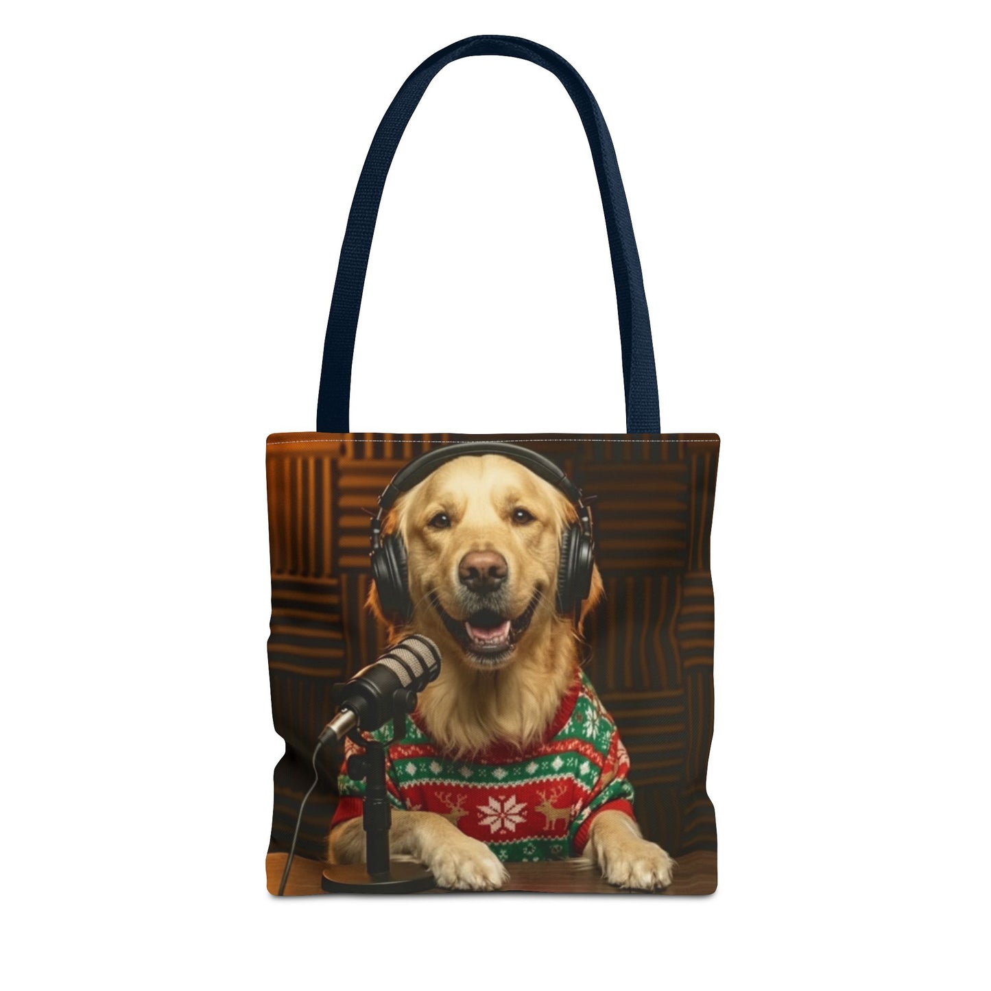 Goldie & Frenchie Smiling Christmas Tote Bag