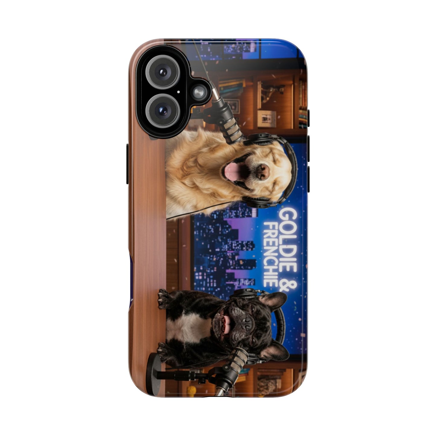 Goldie & Frenchie Talk Show LOL Laughing out iPhone Cases