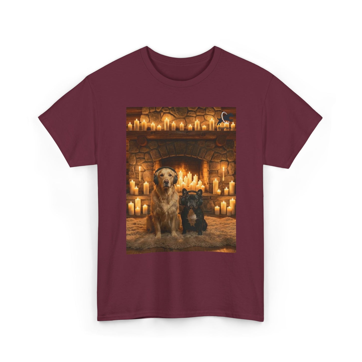 Goldie & Frenchie Staying Warm Front & Back Canada T‑Shirt - Ships from Canada