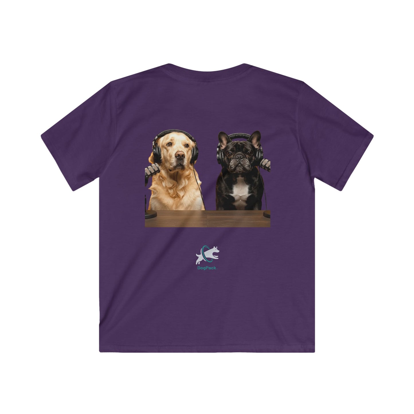 Kids Goldie & Frenchie SoftStyle Front and Back T‑Shirt