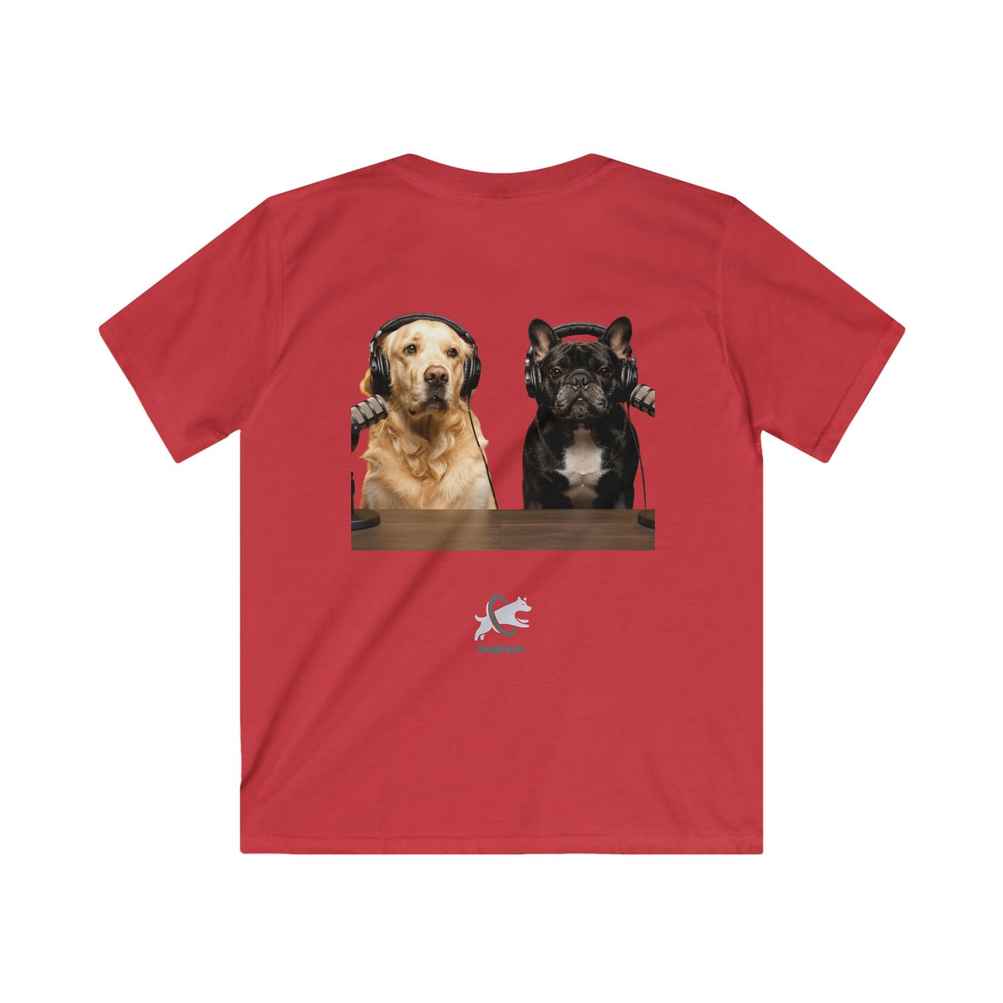 Kids Goldie & Frenchie SoftStyle Front and Back T‑Shirt