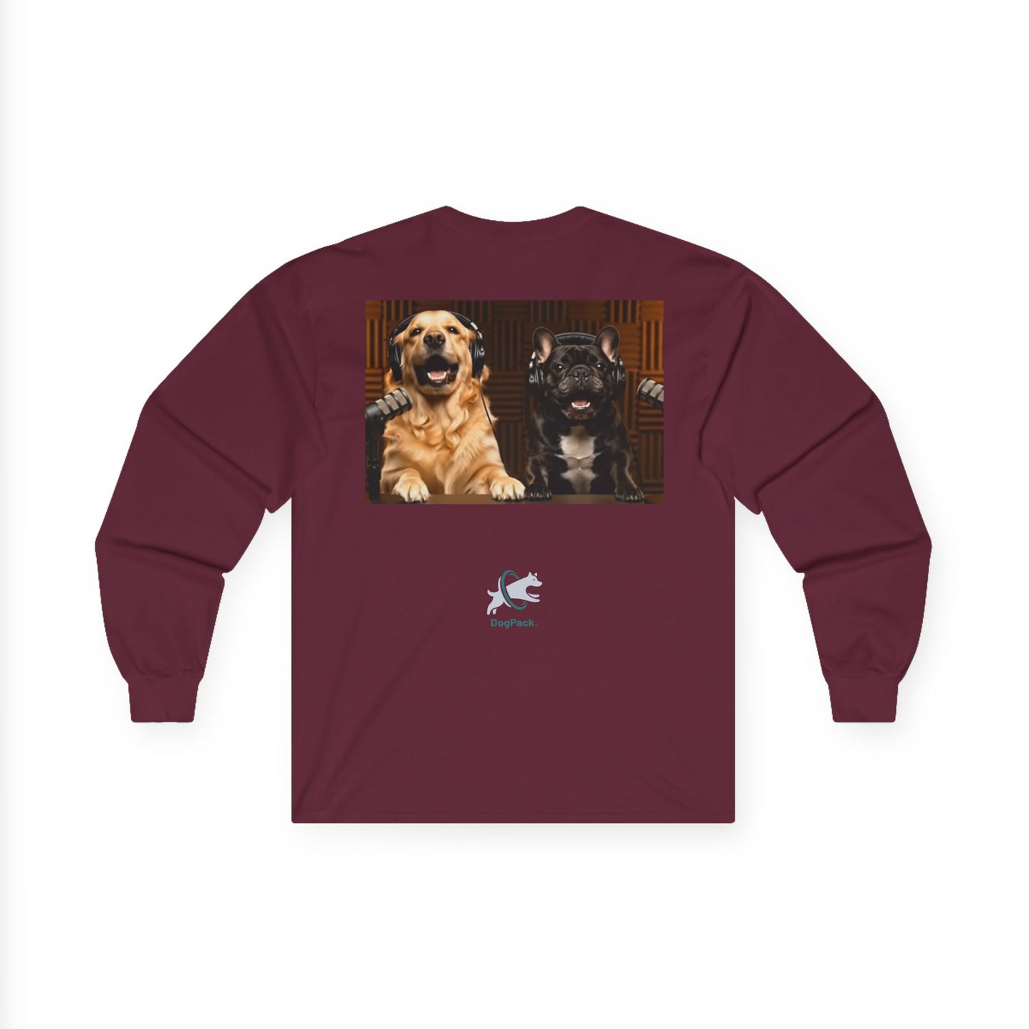 Goldie & Frenchie Long Sleeve Tee - Front and Back