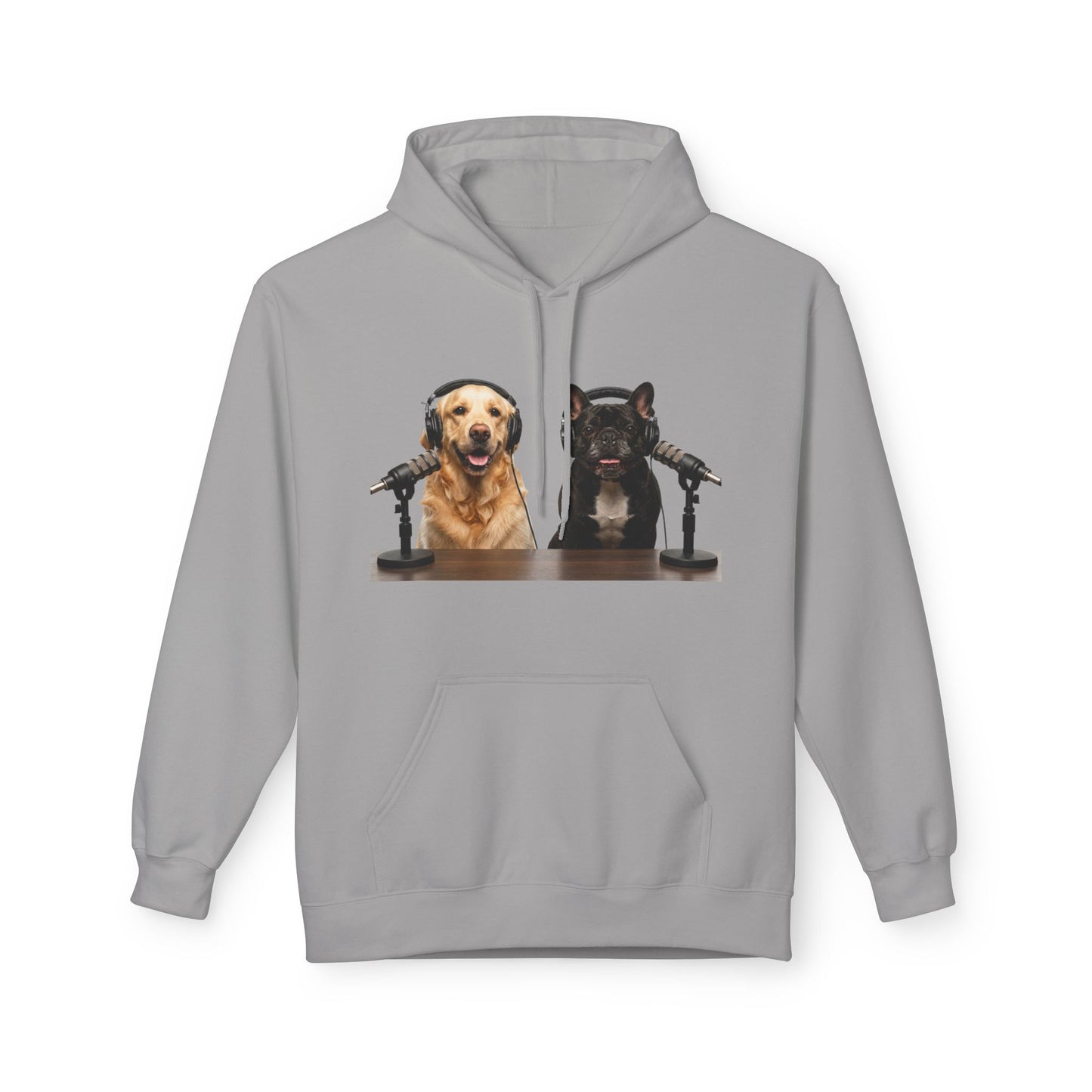 Goldie & Frenchie Repeating Pattern with Australia Flag Hoodie — Front & Back Print - Ships from Australia + New Zealand