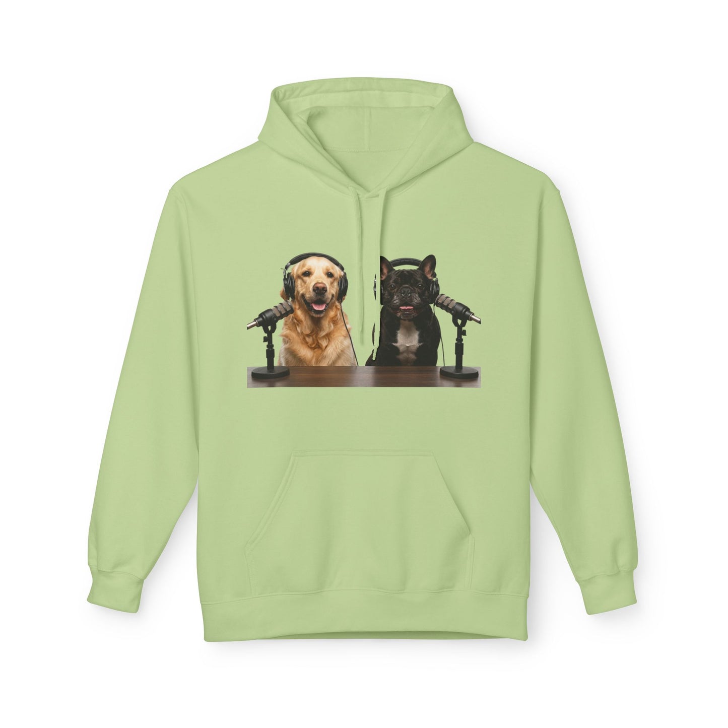 Goldie & Frenchie Repeating Pattern with Australia Flag Hoodie — Front & Back Print - Ships from Australia + New Zealand