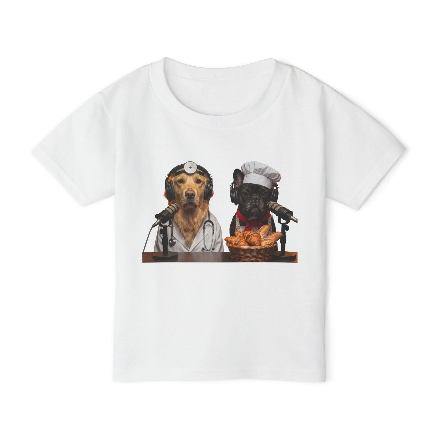Goldie the Doctor & Frenchie the Baker Toddler T‑Shirt - Front & Back Print
