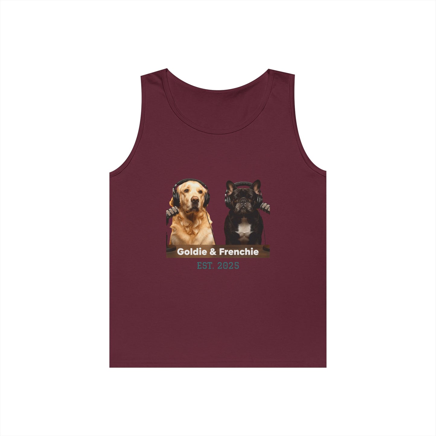 Goldie & Frenchie Front and Back Tank Top - Unisex