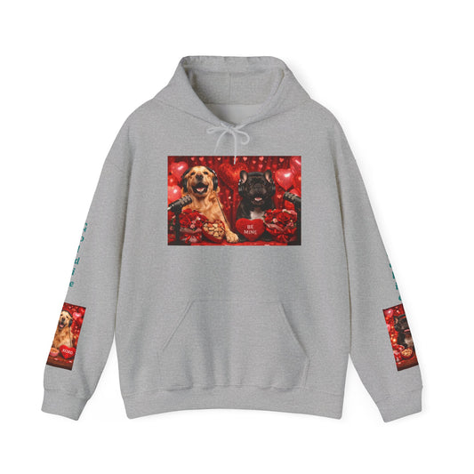 Goldie & Frenchie Hoodie — "Love G&F" Valentines Day Special - Sleeves, Back, and Front