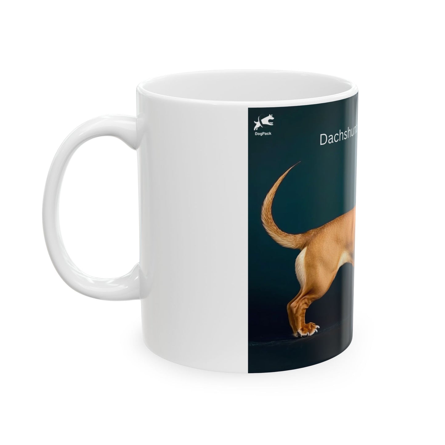 Dachshund Ceramic Mug – 11oz/15oz Coffee Cup with Dachshund Photo
