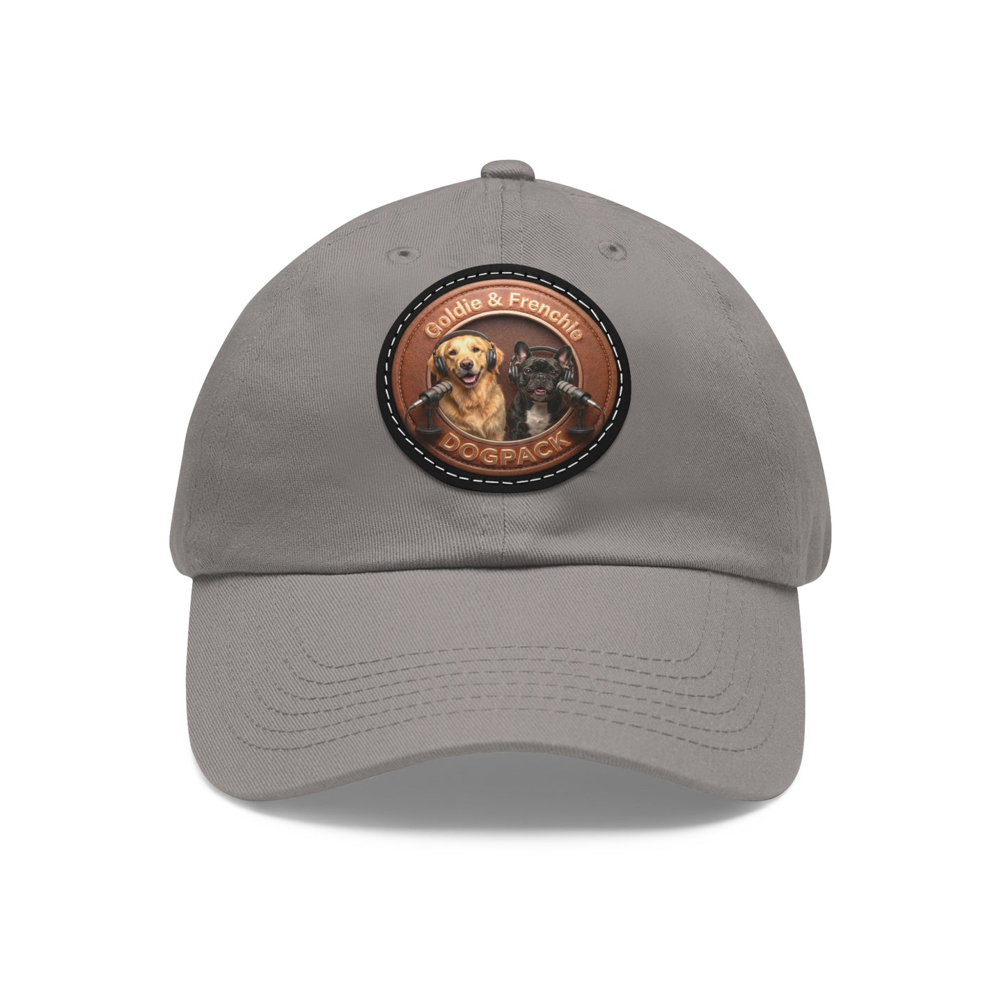 Goldie & Frenchie Leather Patch Baseball Cap