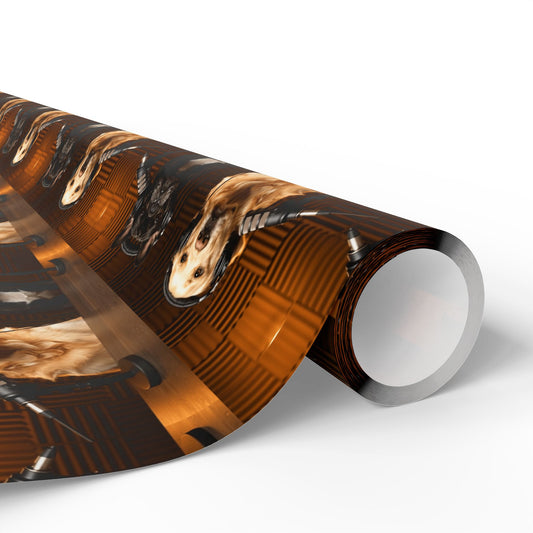 Goldie & Frenchie Classic Studio Wrapping Paper Roll — Podcast Inspired Gift Wrap