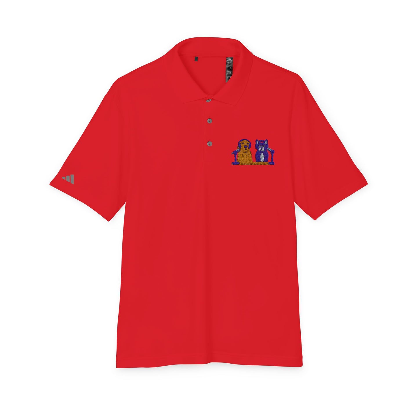 Goldie & Frenchie Embroidered Logo High Performance Polo | Customized adidas®