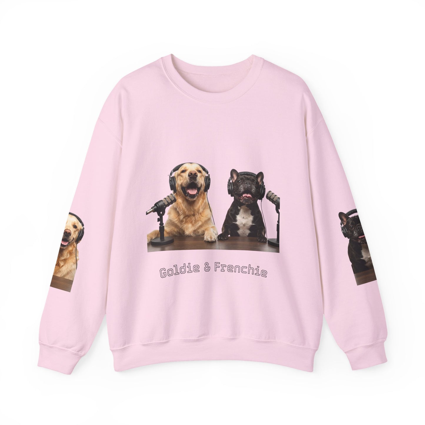 Goldie & Frenchie Smiling Crewneck with G&F sleeves