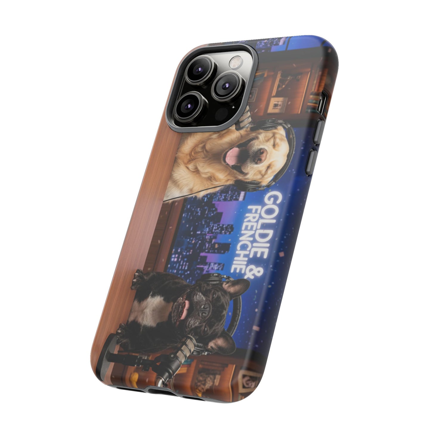 Goldie & Frenchie Talk Show LOL Laughing out iPhone Cases