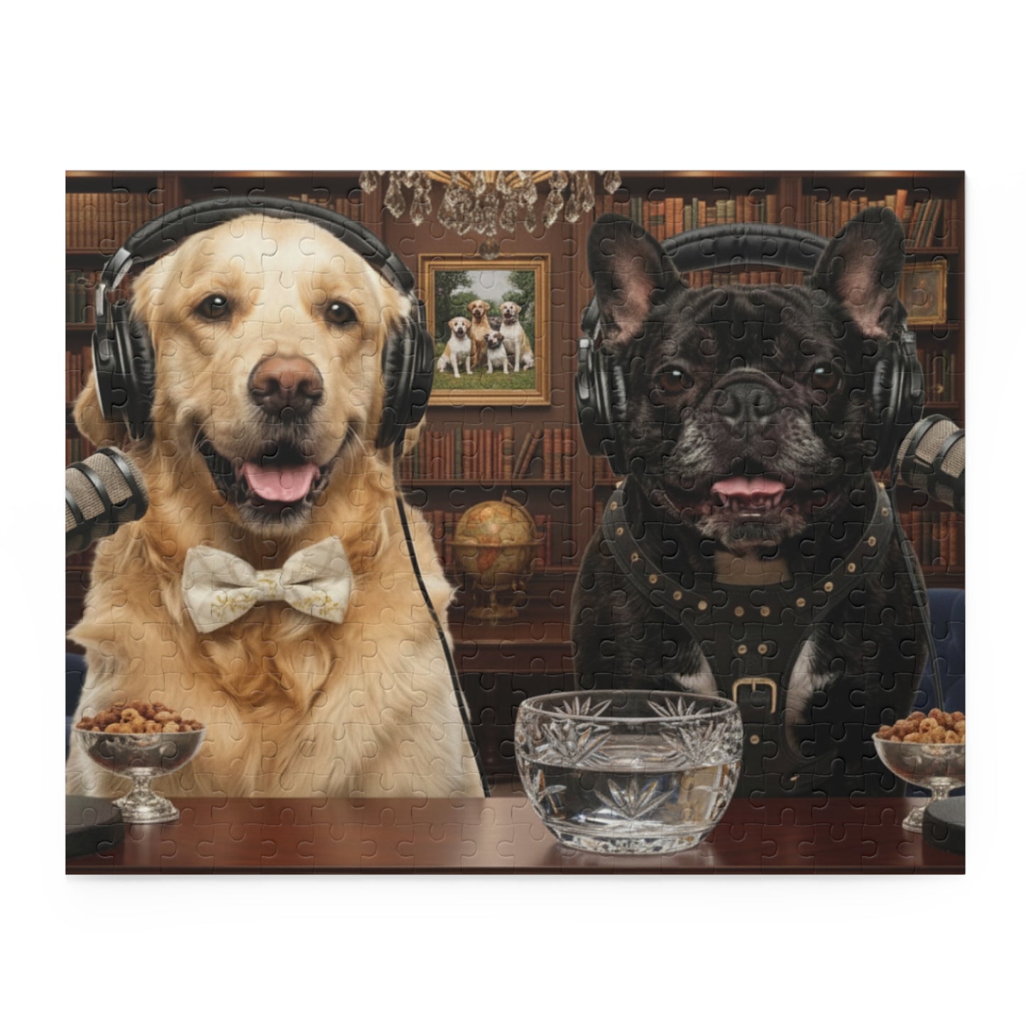 Goldie & Frenchie 'Sophistiacted and Wealthy' Puzzle - 120/252/500 - Piece Jigsaw Puzzle