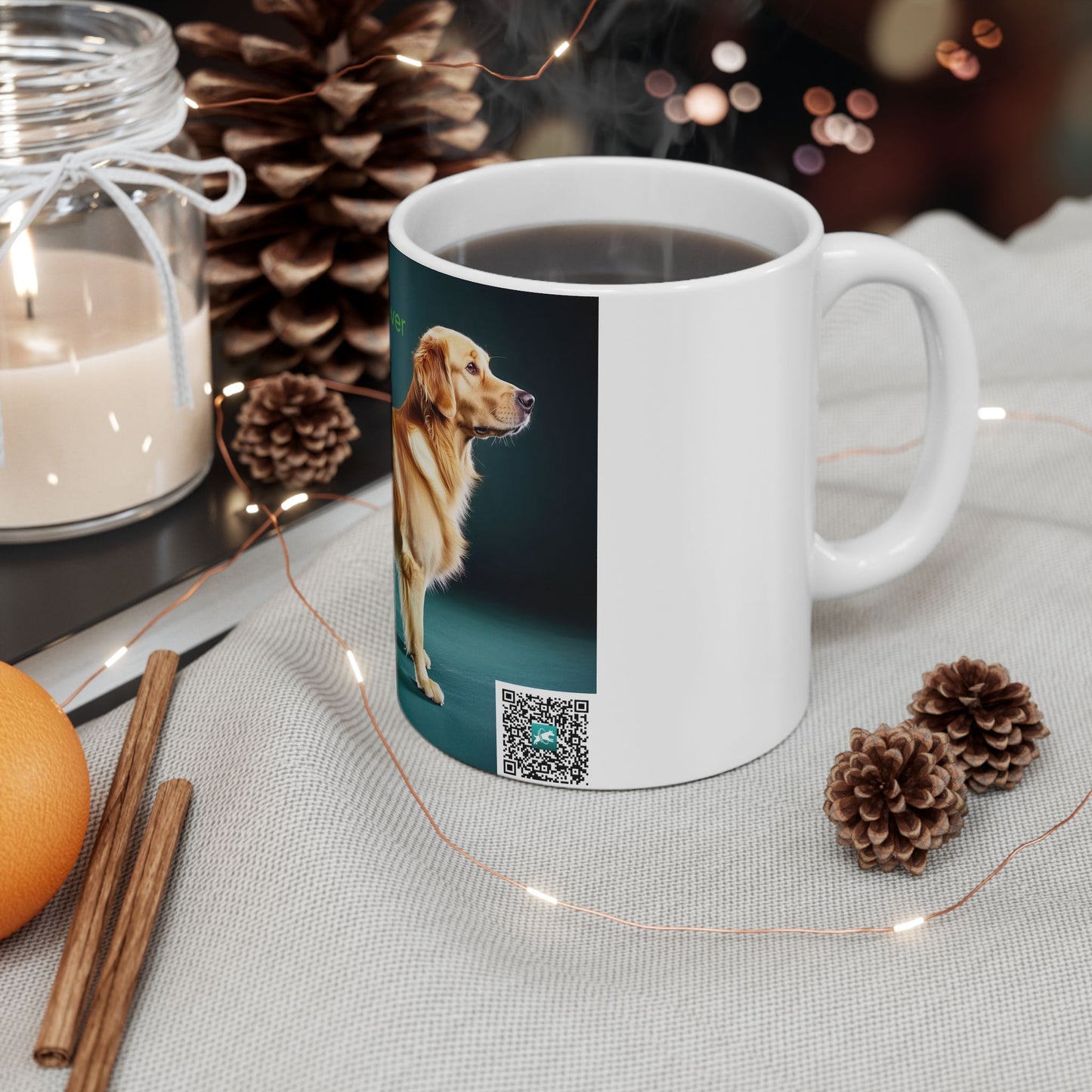 Golden Retriever Ceramic Mug – Golden Retriever Dog Breed Coffee Cup (11oz, 15oz)