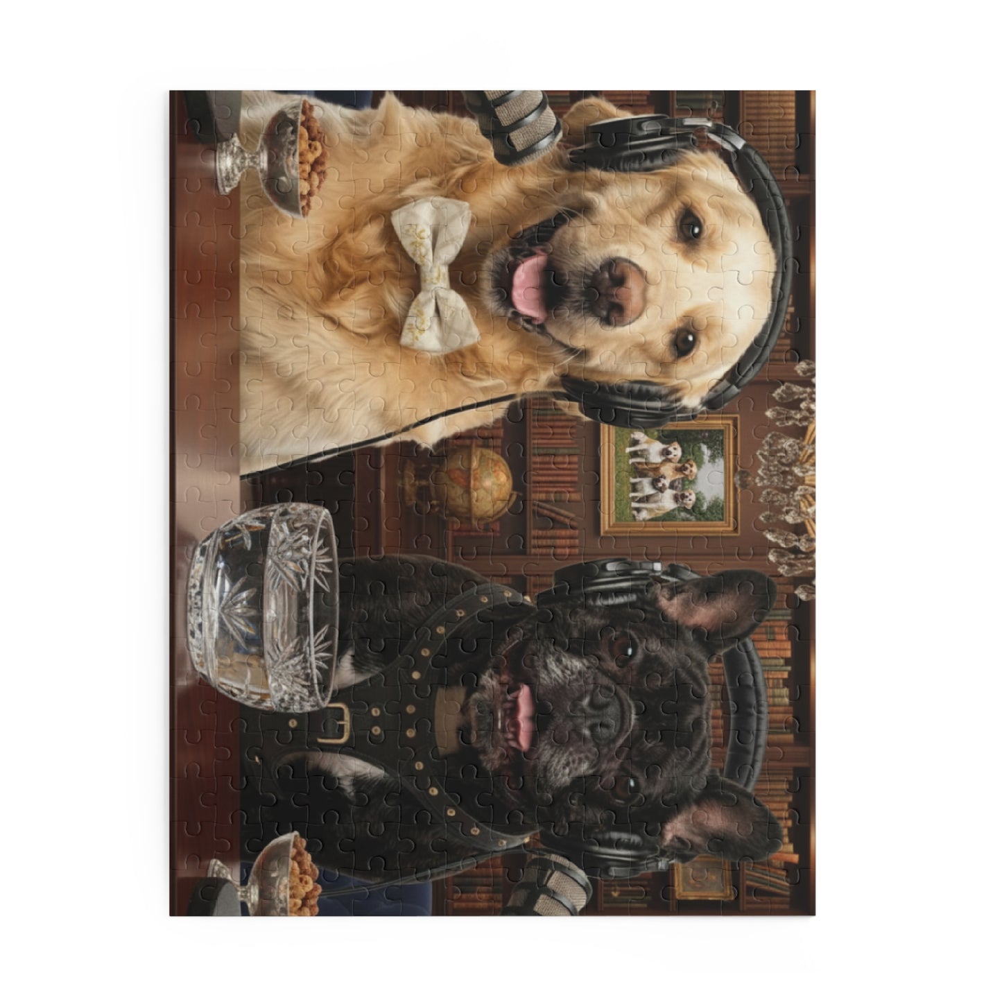 Goldie & Frenchie 'Sophistiacted and Wealthy' Puzzle - 120/252/500 - Piece Jigsaw Puzzle