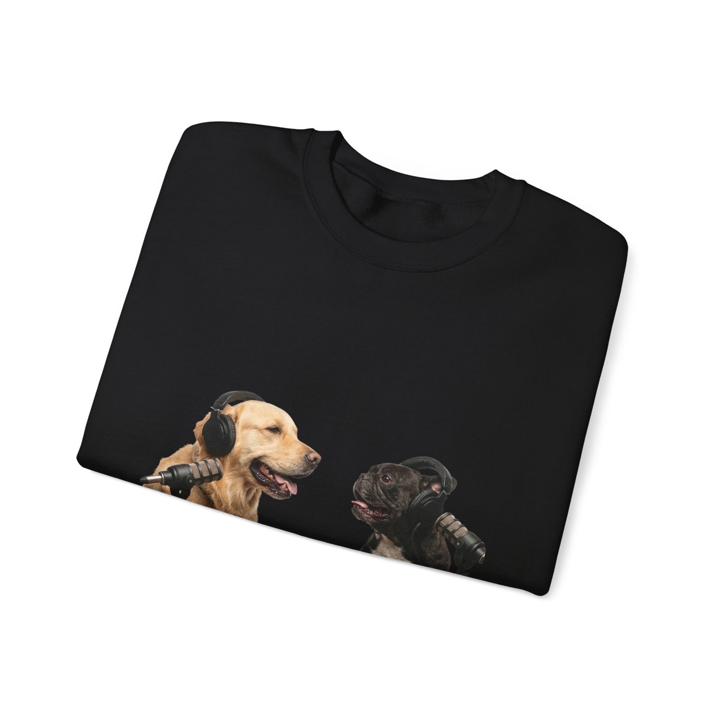 Goldie & Frenchie Chatting Crewneck with Klimt style G&F sleeves