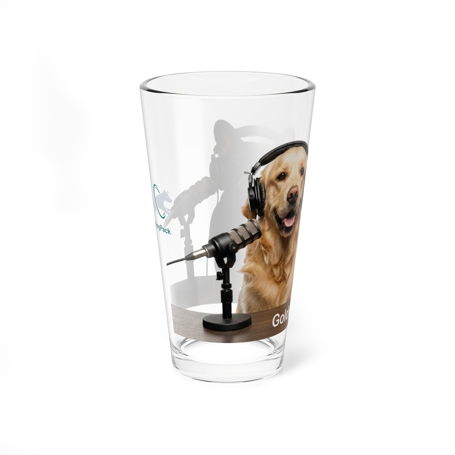 Goldie & Frenchie Podcast Pint Glass 16oz (473ml)
