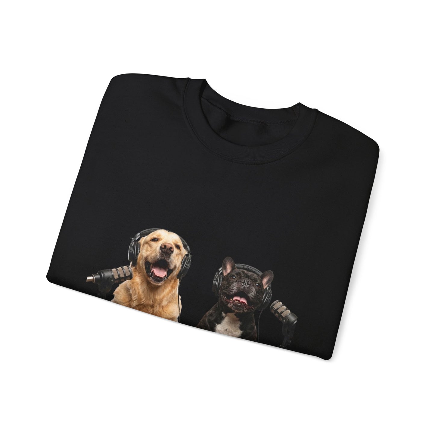 Goldie & Frenchie Smiling Crewneck with G&F sleeves