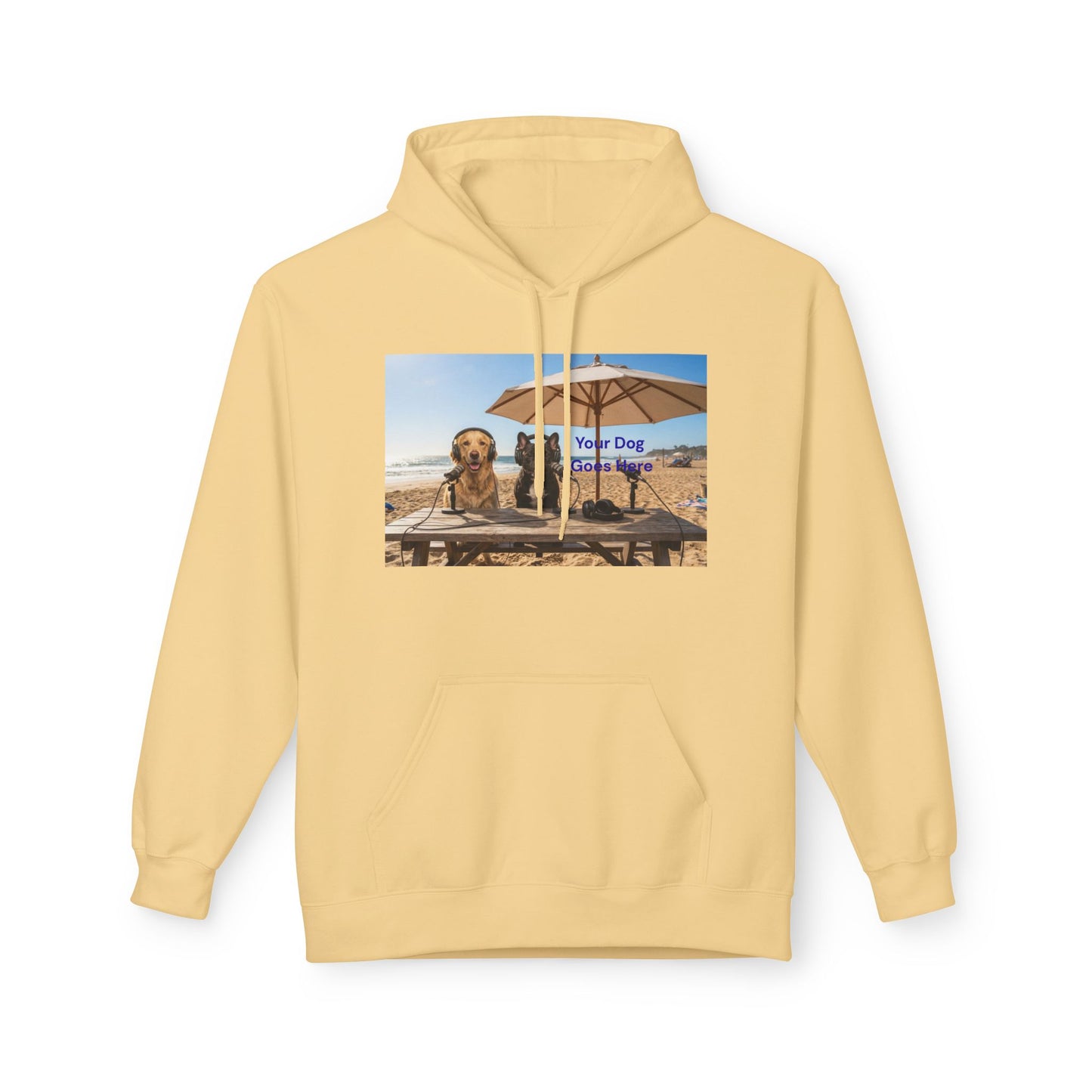 Custom Goldie & Frenchie with Your Dog! Soft Style Podcast Hoodie