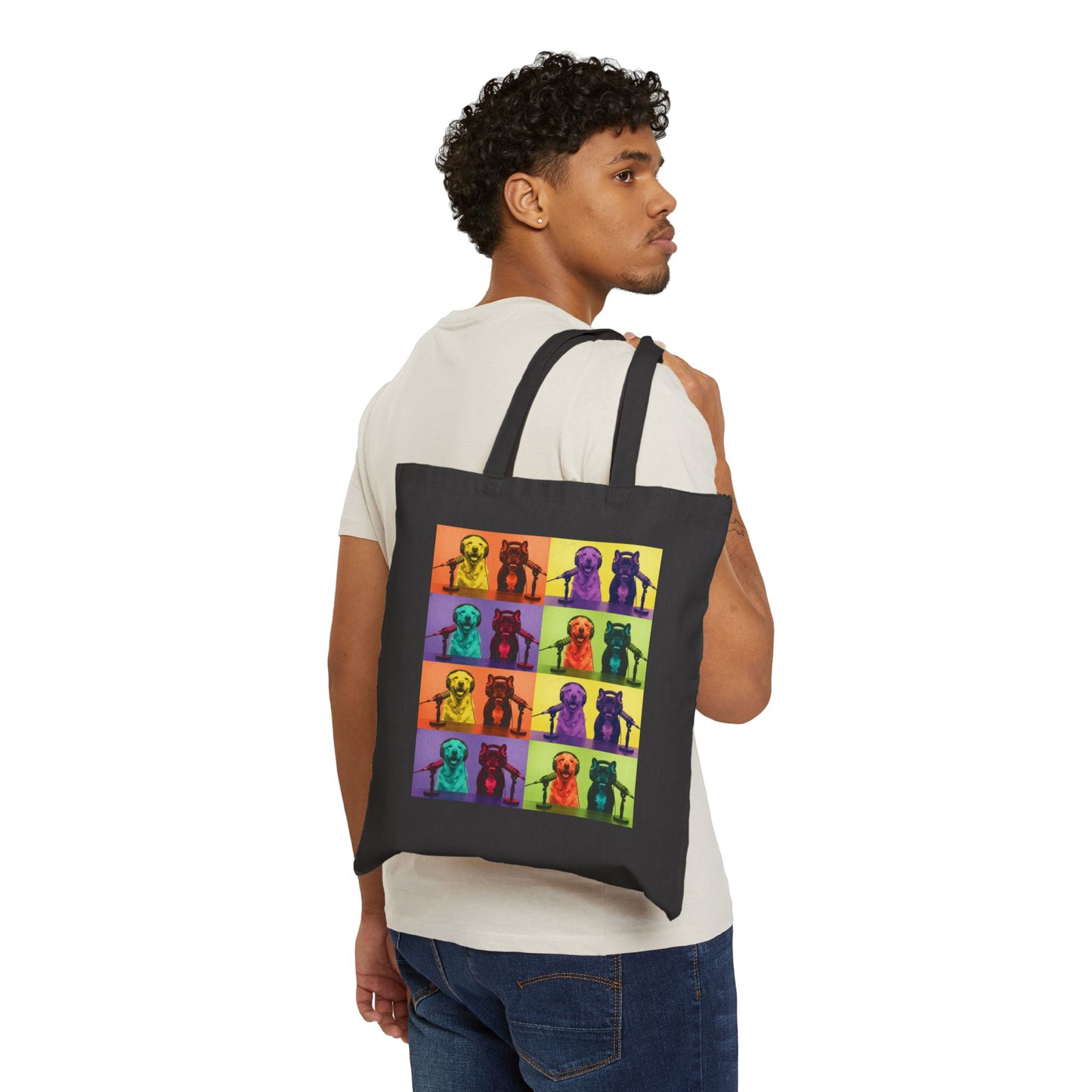 Goldie & Frenchie 'Pop-Art Warhol Inspired' Canvas Tote