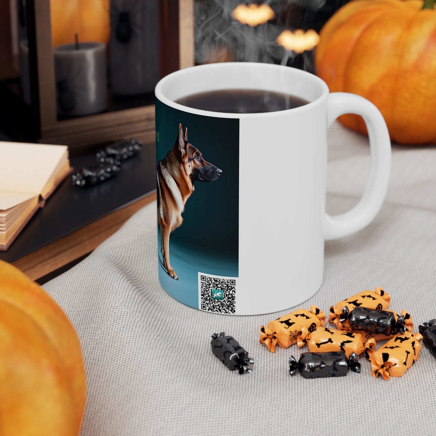 German Shepherd Ceramic Mug — Alsatian Dog Breed Coffee Cup (11oz, 15oz)