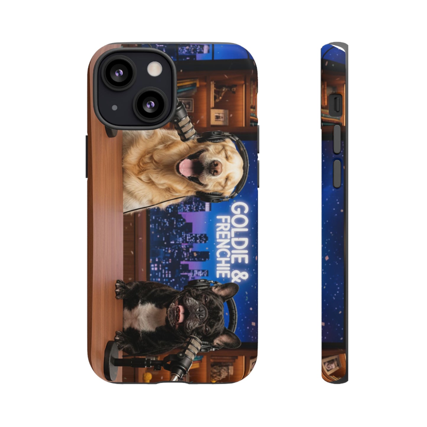 Goldie & Frenchie Talk Show LOL Laughing out iPhone Cases