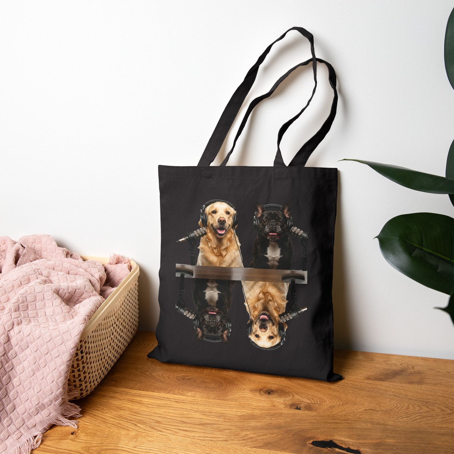 Goldie & Frenchie Reflection Canvas Tote