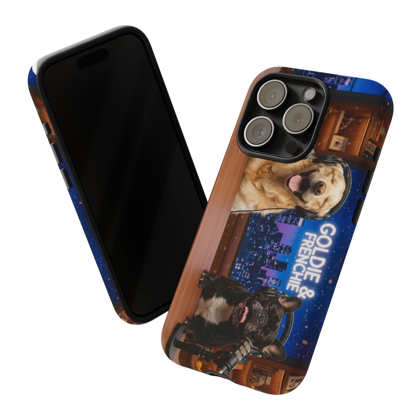 Goldie & Frenchie Talk Show LOL Laughing out iPhone Cases