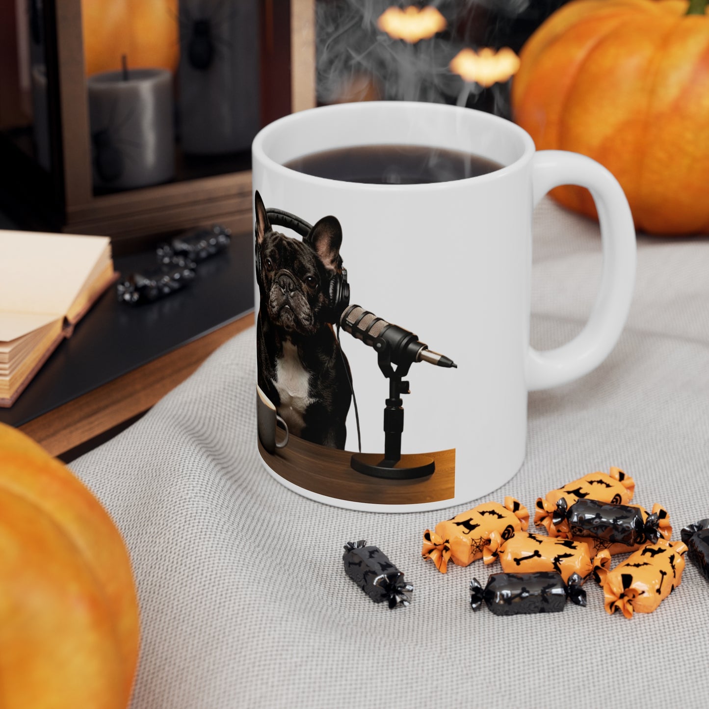 Goldie & Frenchie Dog Podcast Coffee Mug — 11oz & 15oz Quality Ceramic - Ships from United Kingdom