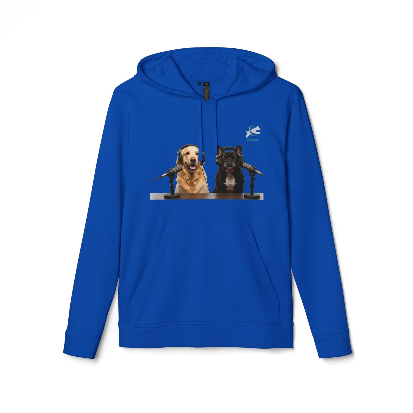 Goldie & Frenchie™ with DogPack® Logo Hoodie | Customized adidas sweatshirt
