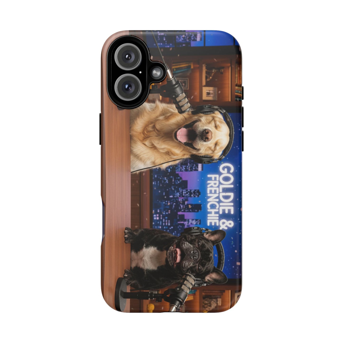 Goldie & Frenchie Talk Show LOL Laughing out iPhone Cases