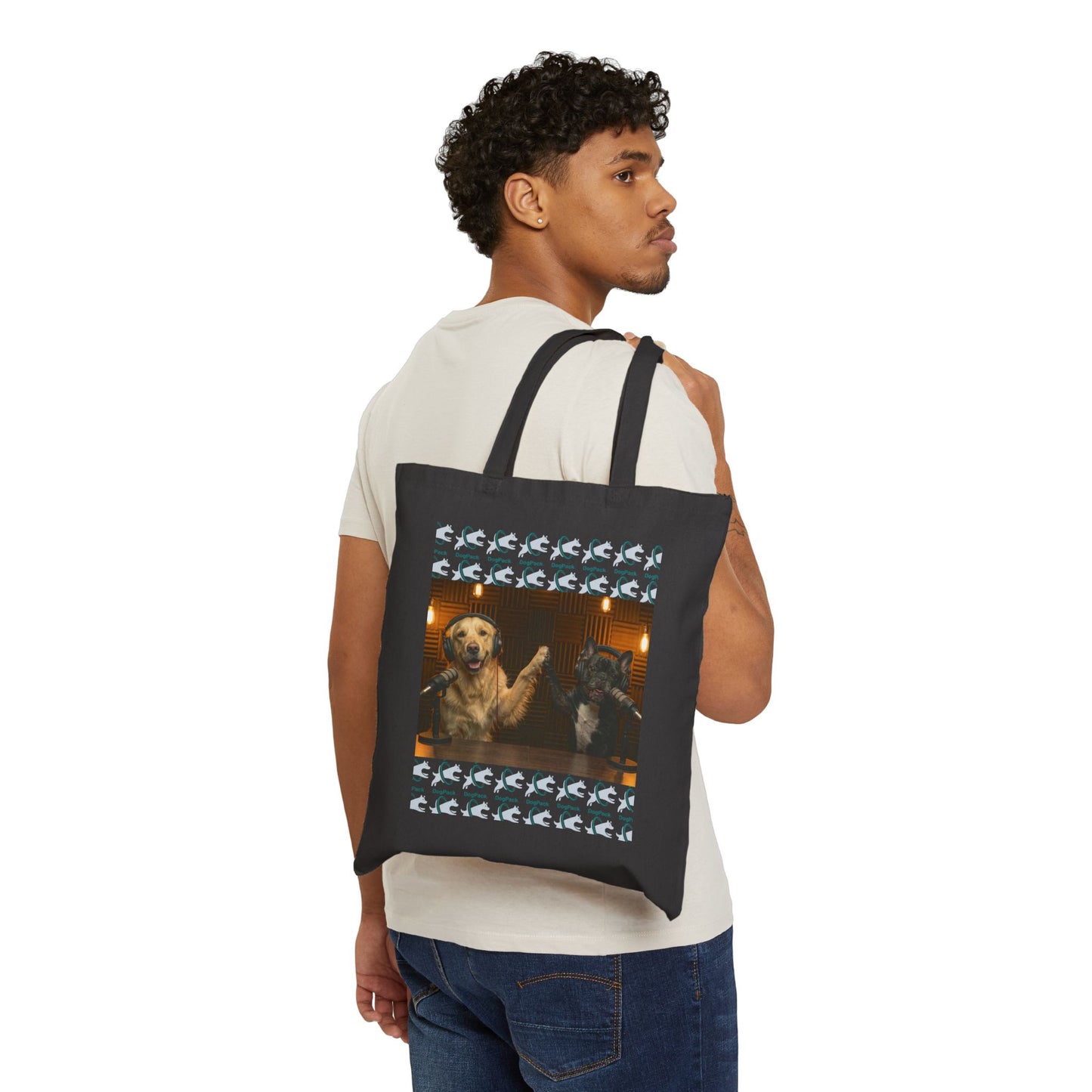 Goldie & Frenchie 'High Fives' Canvas Tote