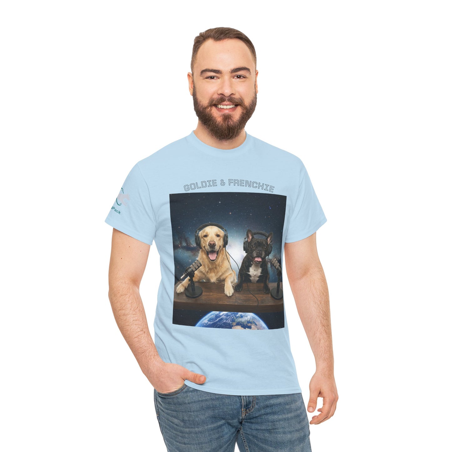 Goldie & Frenchie Broadcasting from Space T-Shirt
