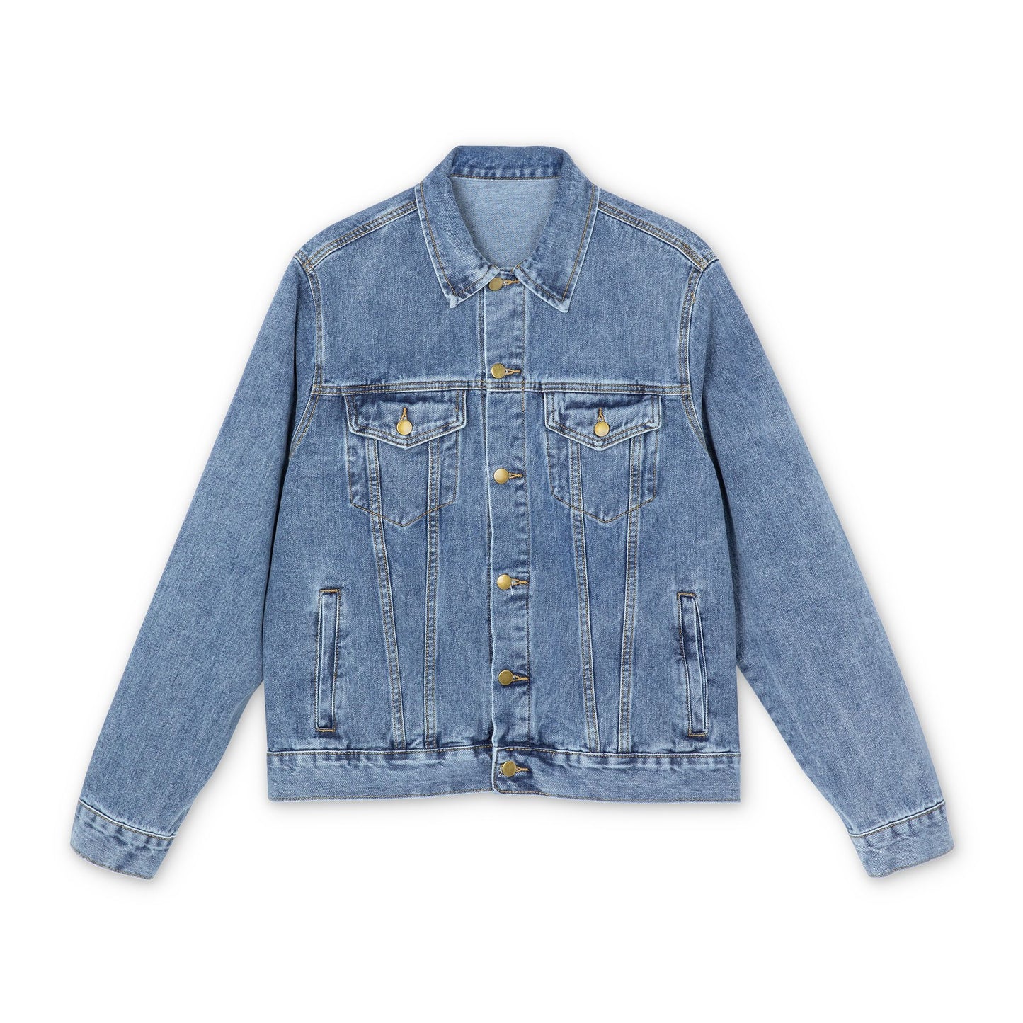 Goldie & Frenchie Denim Jacket — Rock n' Roll Back Print of the Dynamic Duo
