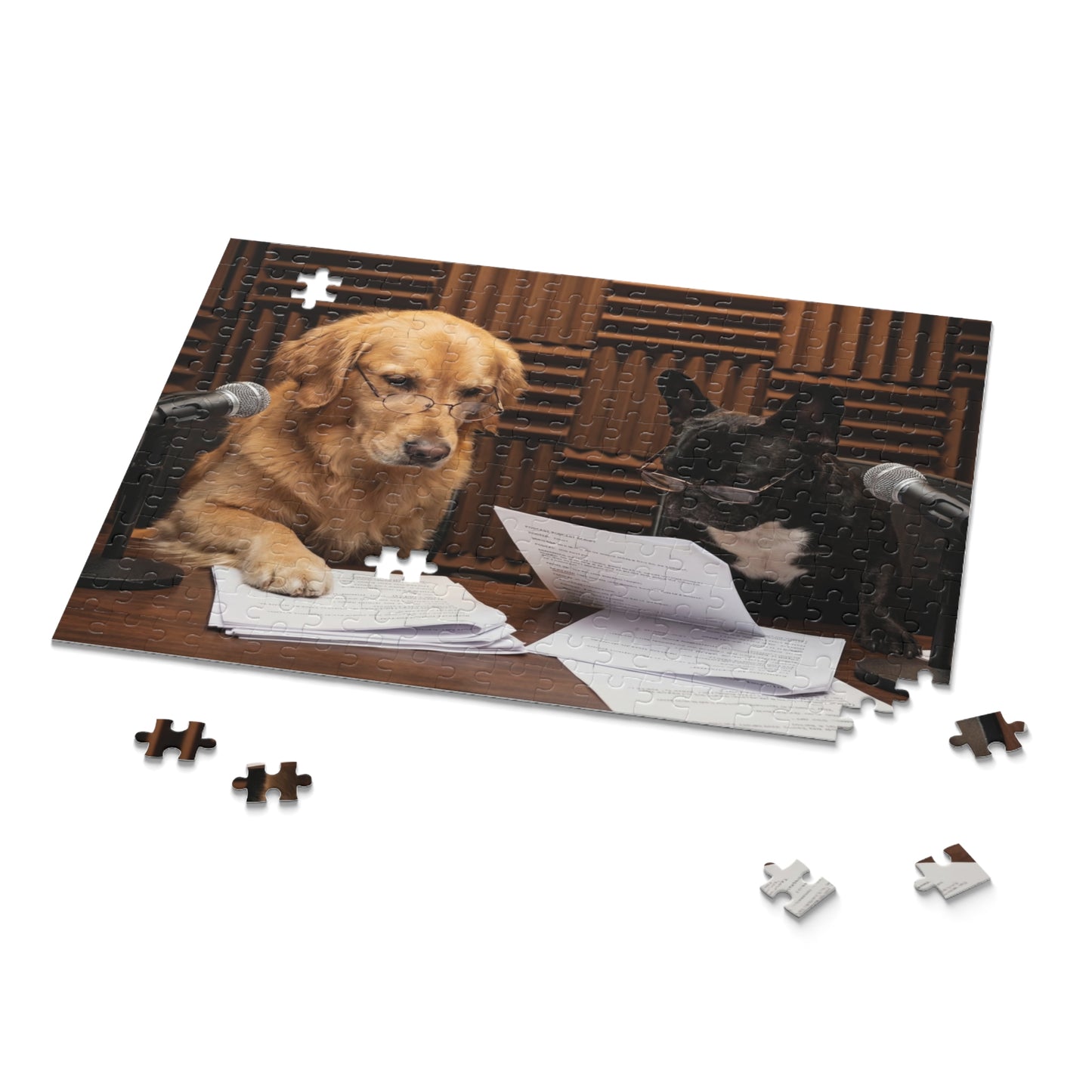 Goldie & Frenchie Jigsaw Puzzle — Reading Script (120/252/500 pcs)