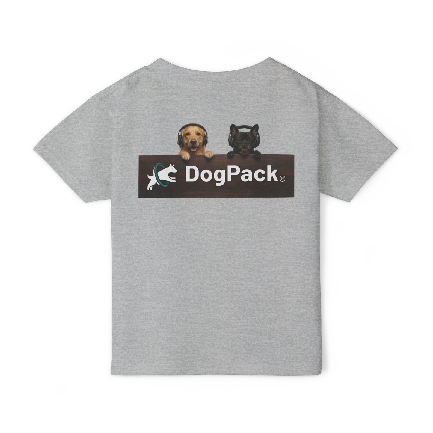 Goldie & Frenchie 'Animated Puppies' Toddler T‑Shirt Front & Back