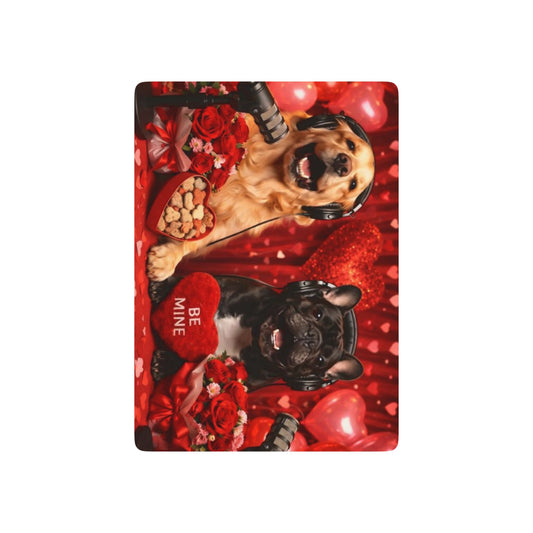 Goldie & Frenchie 'Be my Valentine' Playing Cards