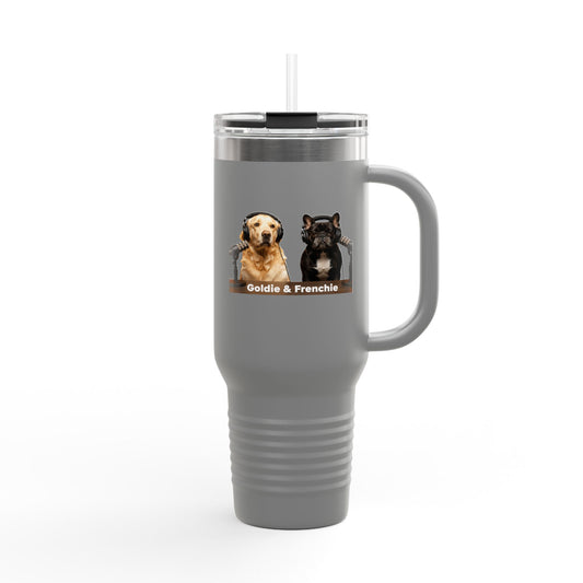 Goldie & Frenchie 40oz Insulated Travel Mug
