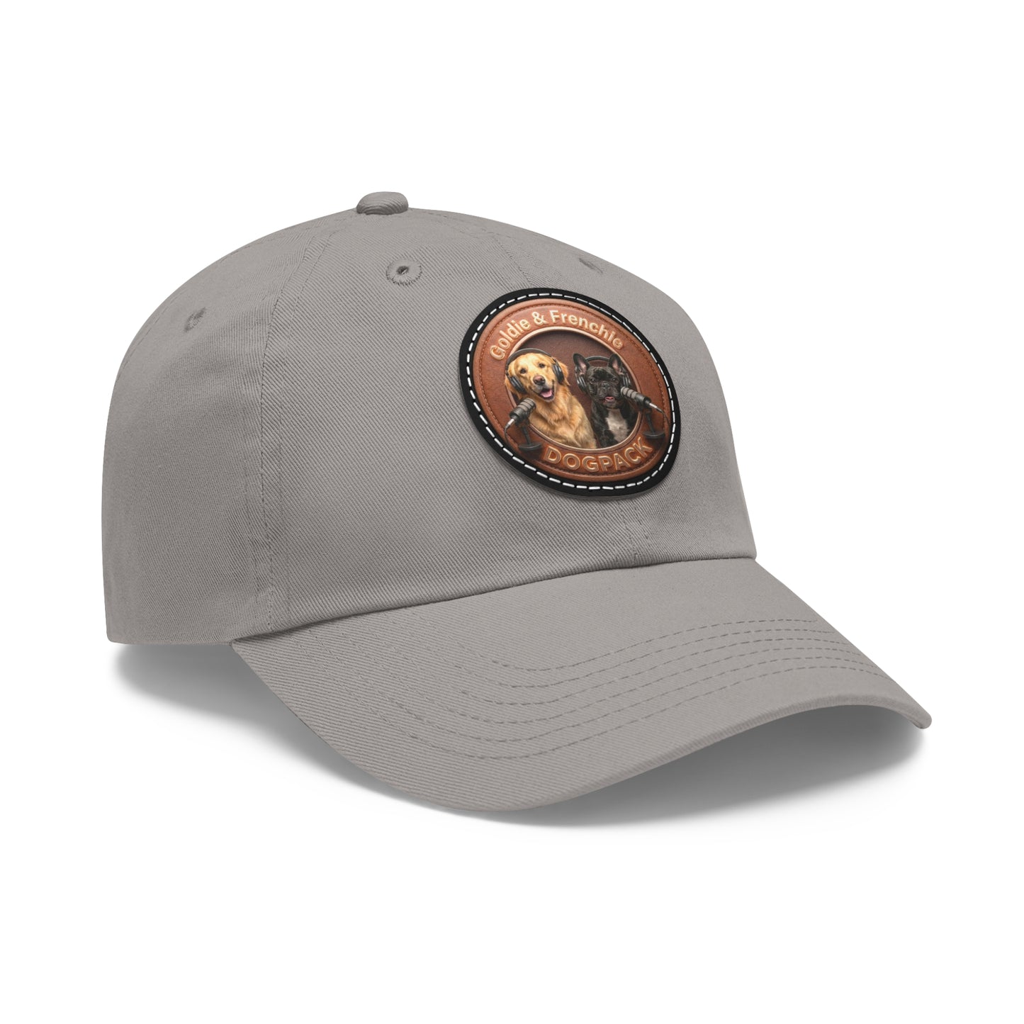 Goldie & Frenchie Leather Patch Baseball Cap